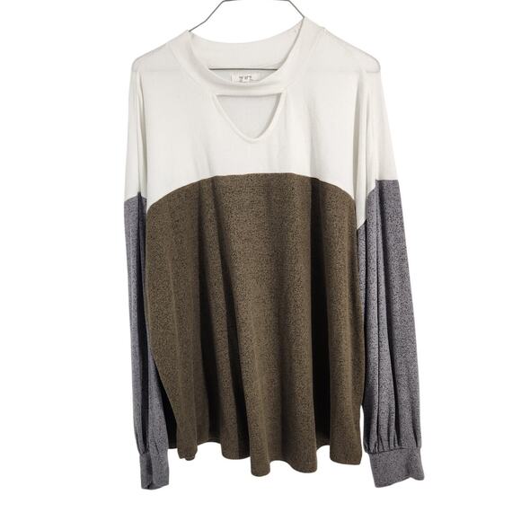 Maurices Color Block Sweater Womens Plus Size 2X - Picture 1 of 4